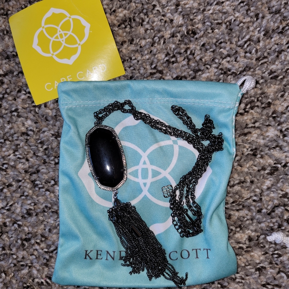 Kendra Scott Rayne Black long necklace